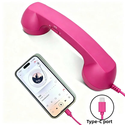 Retro Style Type-C Telephone Handset